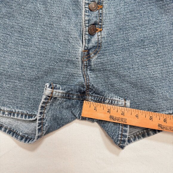 Vintage 90s Levi's 37942 950 Relaxed Fit Button Fly Denim Shorts Size 11 | 29” - Picture 10 of 10
